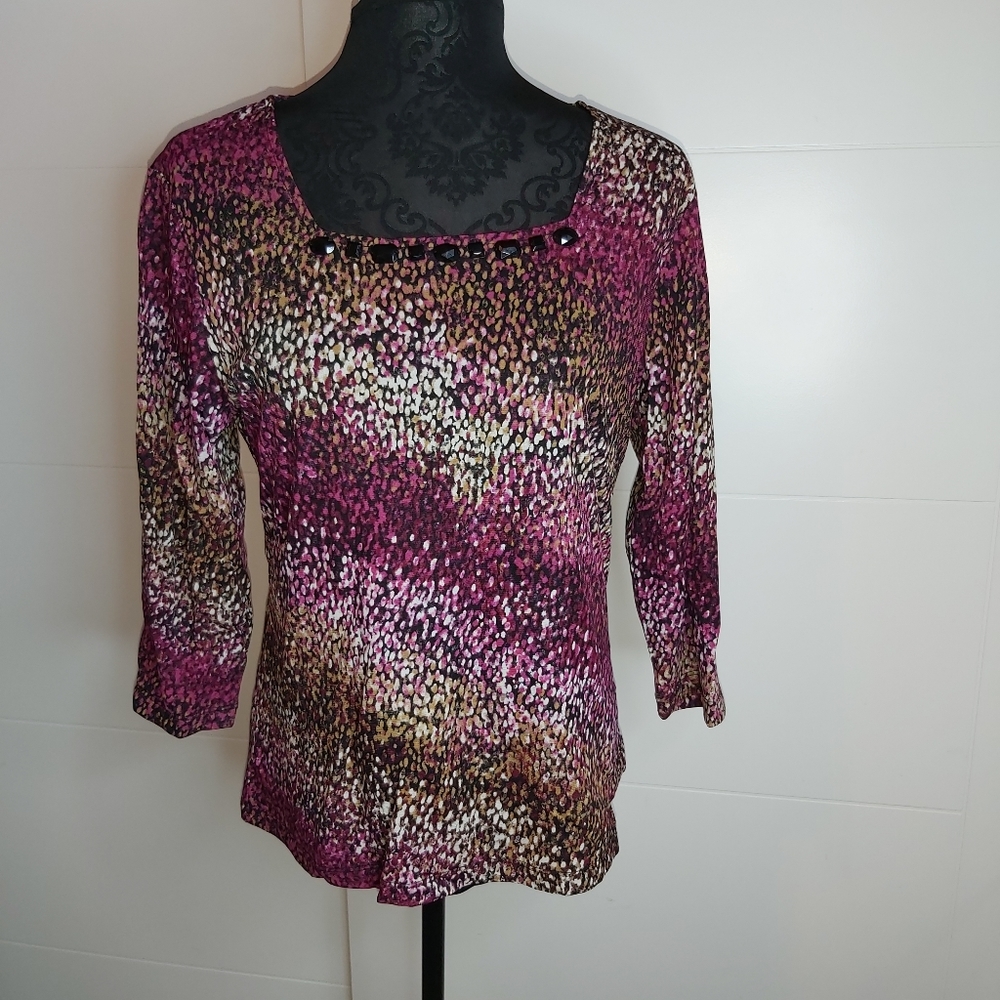Petite 3/4 sleeve blouse